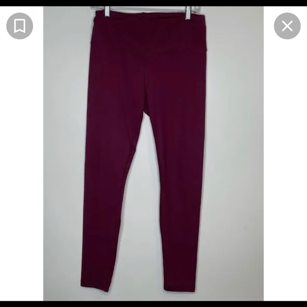 Yogalicious Lux Maroon Leggings